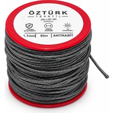 Öztürk Tekstil ip 1.7 mm Jaluzi Stor Perde ve Plise Ipi 50 Metre Polyester