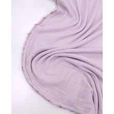 Kumaş Parça Lila Pembe Arası Ince Esnek Yumuşak Raporlu Örme Kumaş Elbiselik & Bluzluk 140X200CM