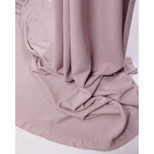 Kumaş Parça Gülkurusu Gri Arası Ince Yumuşak Esnek Kaşkorse Örme Kumaş Elbiselik & Bluzluk 120X360CM