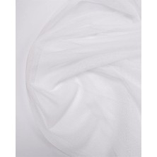 Kumaş Parça Beyaz Ince Esnek File Tül Kumaş Bluzluk & Elbiselik 140X240CM