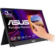 Asus Zenscreen MB16AMTR 15.6 IPS 1920X1080 5ms 60HZ 250CD Mını-Hdmı Usb-C Hoparlör 3yıl 10 Parmak Do