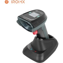 Iromx WL10102BS Tft Screen 1d/2d Kablosuz Barkod Okuyucu