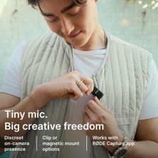 Store Wireless Micro - Akıllı Telefon ve Bilgisayar Uyumlu Kompakt Kablosuz Mikrofon Seti, Şarj Kutulu, Iki Verici, Bir Alıcı, Usb-C, Siyah