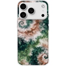 LOTUS GOLD iPhone 18 Pro Max Uyumlu Batik Desenli Şeffaf Telefon Kılıfı