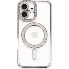 SS Home Concept Apple iPhone 16 Plus Kılıf Joke Simli Magneticsafe Kılıf - Pembe