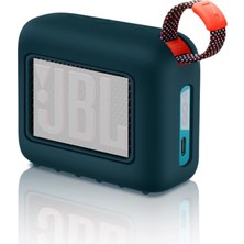 Store Jbl Go 4 Uyumlu Koruyucu Silikon Kılıf - Darbe Emici, Yıkanabilir, Toz Geçirmez Hoparlör Kılıfı (Mavi)
