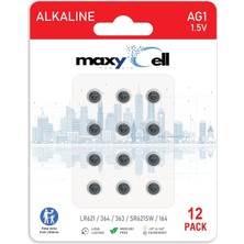 Store Ag1 LR621 Alkalin Düğme Pil 1,5V; Saatler, Oyuncaklar, Araç Kumandaları, Işitme Cihazları ve Elektronik Cihazlar Için Uzun Ömürlü – Sızdırmaz (SR621, 164, 364, GP164 ile Uyumlu) 12'li Paket