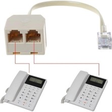 Store Kablolu RJ11 Çoklayıcı Telefon Kablosu Çoğaltıcı