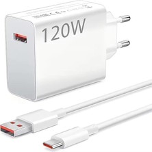 Store 120W Turbo Hızlı Şarj Aleti ve Kablo Seti Type-C Girişli
