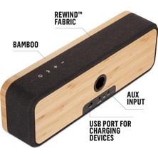 Store House Of Get Together, Taşınabilir Bluetooth Hoparlör Kutusu, Kablosuz Bağlantı, Mikrofon, Oda Doldurucu Ses, 3,5 mm Aux Girişi, USB Bağlantı Noktası, 10 Saat Pil Ömrü, Siyah