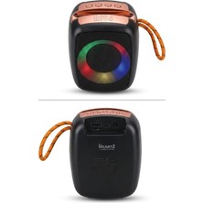 Store Bluetooth Hoparlör 8W Rgb LED USB Hafıza Kartı Destekli (Üst Kısmı Rose)