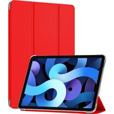 Store Apple iPad Air 11 2025 Kılıf (A3266-A3267) Slim Translucent Back Smart Cover Kırmızı [ipad Air 11 2025 ile Uyumlu Kılıf - Kırmızı]
