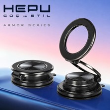 Store Armor Series HP-AA02 Güçlü Manyetik Araç Içi Telefon Tutucu - Dayanıklı Çinko Alaşım Gövde ve Katlanabilir Mıknatıslı Torpido/konsol Üstü Araç Tutacağı