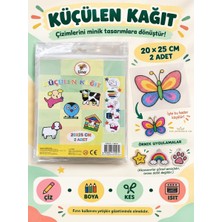 The Monarch Co Küçülen Kağıt (Shrink Film) 20X25 cm 2 Adet - Sihirli Kağıt Kendin Yap (Dıy) Hobi Seti