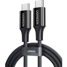 Store Usb-C 100W 5A Qc Pd Örgülü Hızlı Şarj Kablosu, 1 Metre, Siyah, 65249