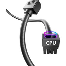 Store Hydrus 8 Pinli Cpu Uzatma Kablosu Siyah 30 cm Argb (Anakart Için Işlemci Besleme)