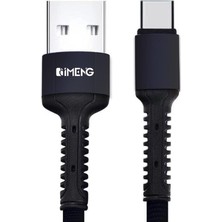 Store 3A Usba To Type-C Pro Braided Örgülü Data ve Hızlı Şarj Kablosu Siyah