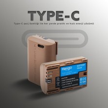 Store LP-E6P-C 2400MAH Type-C Şarjlı Batarya (Lp-E6 Uyumlu)