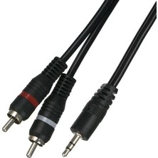 Store 3.5mm Stereo To 2rca Aux Ses Kulaklık Çevirici Kablosu (1.4 Metre)