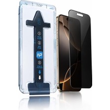Store iPhone 16 Plus/ 15 Plus ile Uyumlu Yeni Nesil Hayalet Ekran Koruyucu, 45° Gizlilik Cam, Kolay Kurulum Hizalama Aparatlı, Darbe ve Çizilmeye Dayanıklı Temperli Cam, Tozsuz Uygulama