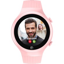 Store Wiky Watch 5s Çocuk Akıllı Saat - Görüntülü Arama, Gps, Sos, Sağlık Takibi, Nabız Ölçer, Spo2ölçer, Adımsayar, Güvenli Alan, Gorilla Glass Dokunmatik Ekran, Güvenli Liste, IP67 Suya Dayanıklı (Pembe)