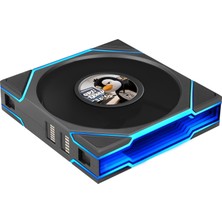 Store Unı Fan Tl LCD Flex Kablosuz, Argb ve LCD Ekranlı - Reverse Blade Ters Kanatlı 120MM, Siyah