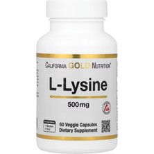 California Gold Nutrition, L-Lysine, 500 Mg, 60 Veggie Capsules.