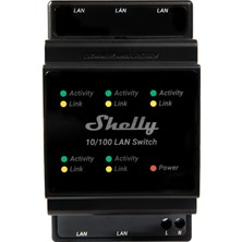 Store Lan Switch | Dın Rayı Için Ethernet Ağ Anahtarı (10/100 Mbps) | 5 RJ45 Bağlantı Noktası | 110 V - 230 V | Ek Adaptör Gerekmez | Kolay Kurulum | Tak ve Çalıştır