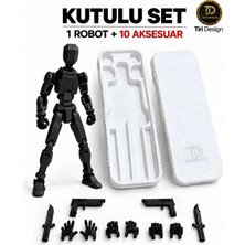 Tiri Design Dummy Robot Kutulu Set Oynar Eklemli Pozlanabilir Figür – Siyah