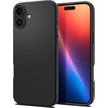 Store iPhone 16 Plus ile Uyumlu Kılıf Liquid Air Matte Black - ACS08066