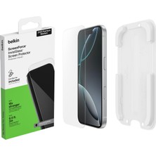 Store Screenforce Invisiglass iPhone 17 Pro Koruyucu Folyo, Ekran Koruyucu, Çizilmez, Konumlandırma Kılıflı Ekran Koruyucu, Kabarcıksız Takma, Kılıflar Için Uygun, Geri Dönüştürülmüş Koruyucu Cam