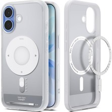 Store iPhone 17 ile Uyumlu Magsafe Kılıf Ultra Hybrid Mag Fit Classic Silver - ACS10091