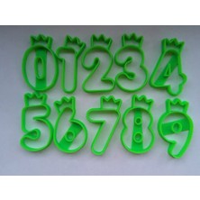 BarsDepo 10'lu Kurabiye Kalıbı Seti - Sayılar (6-7cm)
