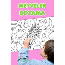 St. Morritz Boyama Neşeli Meyveler Eğlenceli Tatil Etkinlik Aktivite Dev Boyama Kağıdı