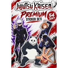 Star Figür Jujutsu Kaisen Premium Sticker Seti 54 Adet | Anime Çıkartma Paketi