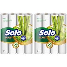 Solo Ultra Kağıt Havlu 32 Li Paket Rulo Organik Bambu ve Pamuk Özlü (Dev Ekonomik Pk) (2pk*16)