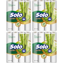 Solo Ultra Kağıt Havlu 64 Lü Paket Rulo Organik Bambu ve Pamuk Özlü (Dev Ekonomik Pk) (4pk*16)