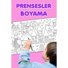 St. Morritz Boyama Prensesler ve Şovalyeler Eğlenceli Tatil Etkinlik Aktivite Dev Boyama Kağıdı