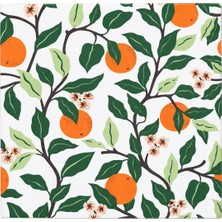 homvira 🌸 Renkli Çiçek Desenli 20'li Kağıt Peçete | Dekoratif Masa ve Sofra Peçetesi | Şık Çiçekli Peçete | Özel Gün & Davet Parti Peçetesi🌸🍊