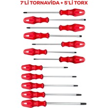 St. Morritz 7’li Tornavida & 5’li Torx Tornavida Set