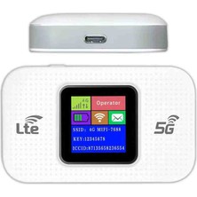 TechnioTR Wireless Mobile Wifi Pro Lte Cat6 Taşınabilir Cep Modemi - 3000 Mah Batarya 5g Destekli Mobil Router
