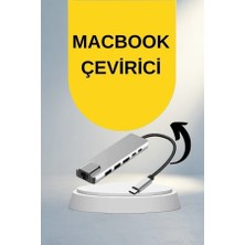 Meks USB Type-C 8 Girişli Hub Dönüştürücü Macbook Pro Uyumlu