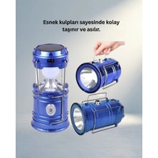 Meks Taşınabilir USB Şarjlı Kamp Feneri 1 Adet Dayanıklı