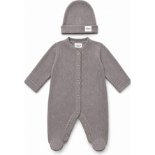 Ciorre Cıorre Bebek Takımı Mini Brown Dots Örme 0-3 Ay