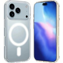 Teknomoda Apple iPhone 18 Pro Max Kılıf Magsafe Wireless Kablosuz Şarj Uyumlu Manyetik Şeffaf Silikon Kapak
