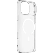 Teknomoda Apple iPhone 18 Pro Kılıf Sararmaz Slim Magsafe Kablosuz Şarj Uyumlu Manyetik Sert Şeffaf Kapak
