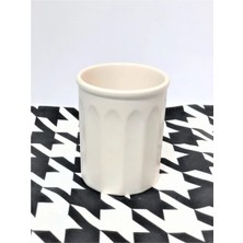 St. Morritz Kaşıklık Dik Mat Krem Seramik 14 Cm.