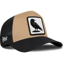 BlackBörk Karga Logolu Siyah-Vizon Trucker Şapka