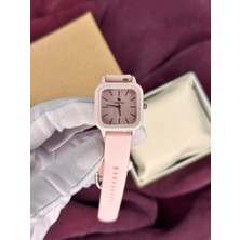 Elora Atelier Pudra Pembe Kare Kadran Kadın Kol Saati