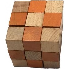 Edutoys Ahşap Hareketli Zeka Küpleri (Turuncu) Zorluk %60
